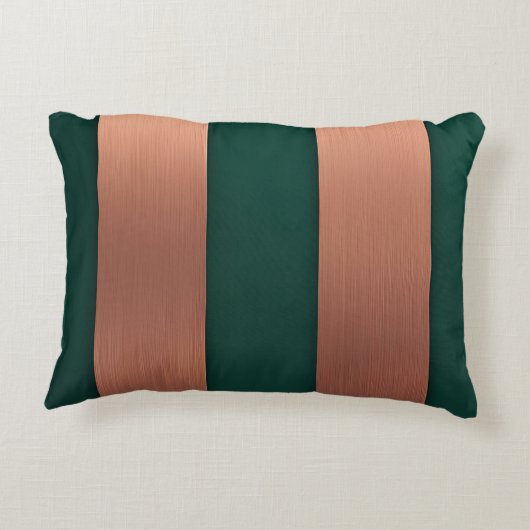 長方形コッパー緑AIアート アクセントクッション (裏面)