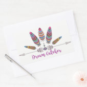 長方形ステッカー、光沢、4.5 x 2.7インチ（シート） 長方形シール (封筒)