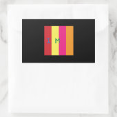 長方形ステッカー、光沢、4.5 x 2.7 PRISM LOVE 長方形シール (バッグ)