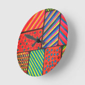 長方形デザイン壁時計 ラウンド壁時計 (傾斜)