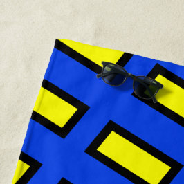 長方形パターンビーチタオル ビーチタオル