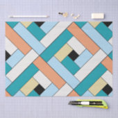 長方形パターン(ver10)とカスタム詳細 薄葉紙 (クラフト)