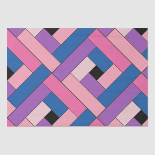 長方形パターン(ver1)と詳細 薄葉紙 (正面)