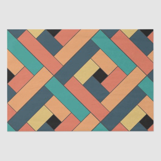 長方形パターン(ver2)と詳細 薄葉紙 (正面)