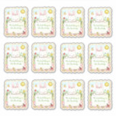 長方形ピンクバニー製本板 シール (正面)