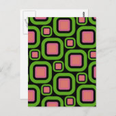 長方形モダンの名前22 ポストカード (正面/裏面)