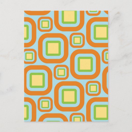 長方形モダンの名前24 ポストカード (正面)