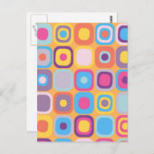 長方形モダンの名前31 ポストカード (正面/裏面)