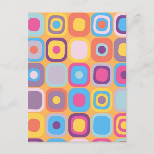 長方形モダンの名前31 ポストカード (正面)