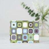 長方形モダンの名前32 ポストカード (スタンド正面)