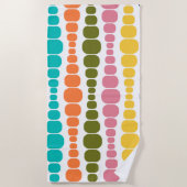 長方形モダンビーチタオル ビーチタオル (正面)