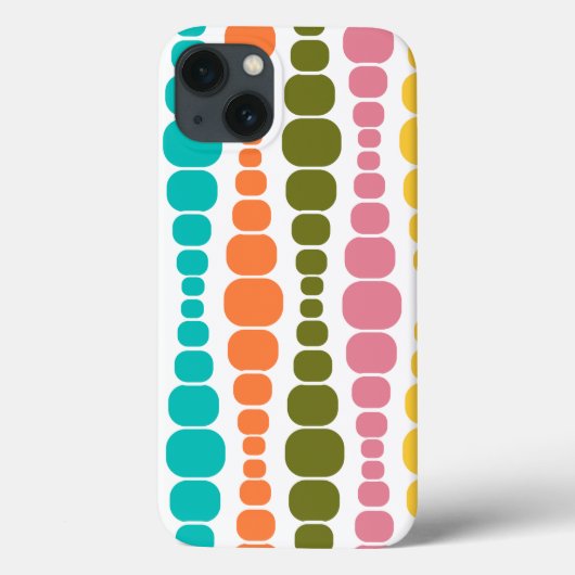 長方形モダン大文字と小文字の一致iPhoneケース Case-Mate iPhoneケース (裏面)
