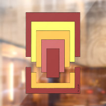 長方形数々の抽象芸術色(70sスタイル)