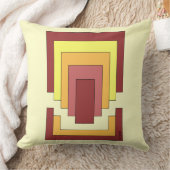 長方形数々の抽象芸術色(70sスタイル) クッション (ブランケット)