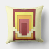 長方形数々の抽象芸術色(70sスタイル) クッション (裏面)