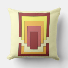 長方形数々の抽象芸術色(70sスタイル) クッション