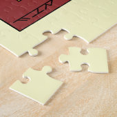 長方形数々の抽象芸術色(70sスタイル) ジグソーパズル (側面)