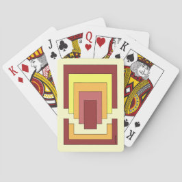 長方形数々の抽象芸術色(70sスタイル) トランプ