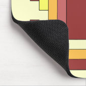 長方形数々の抽象芸術色(70sスタイル) マウスパッド (コーナー)