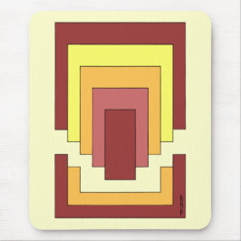 長方形数々の抽象芸術色(70sスタイル) マウスパッド