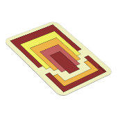 長方形数々の抽象芸術色(70sスタイル) マグネット (右側)