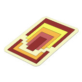 長方形数々の抽象芸術色(70sスタイル) マグネット (左側)