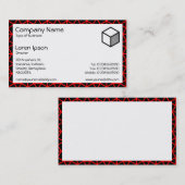 長方形 – アーキメデス模様 名刺 (正面/裏面)