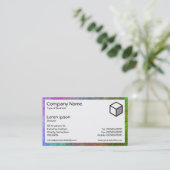 長方形 – カラフル海底 名刺 (スタンド正面)