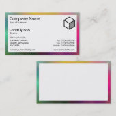 長方形 – カラフル煙 名刺 (正面/裏面)