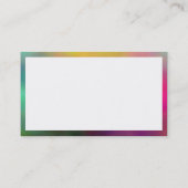 長方形 – カラフル煙 名刺 (裏面)