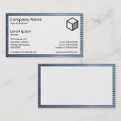 長方形 – クロムチューブ 名刺 (正面/裏面)