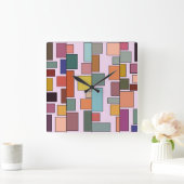 長方形 スクエア壁時計 (ホーム)