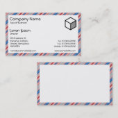 長方形 – ストライプ310515 (013) 名刺 (正面/裏面)