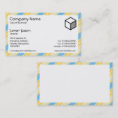 長方形 – ストライプ310515 (02) 名刺 (正面/裏面)