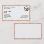 長方形 – ストライプ310515 (05) 名刺 (正面/裏面)