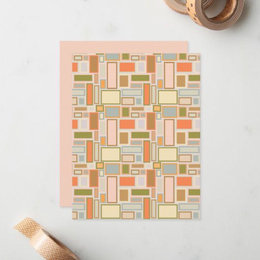 長方形 ノートカード (正面/裏面インサイチュ)