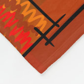 長方形、パッチワーク模様、落書き。スクラップクッション フリースブランケット (角)