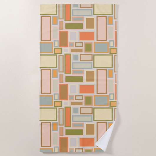 長方形 ビーチタオル (正面)