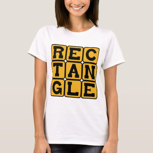 長方形、四辺形 Tシャツ (正面)