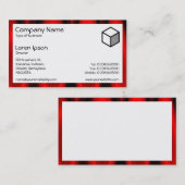 長方形 – 炎のホール01 名刺 (正面/裏面)