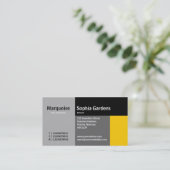 長方形 – 琥珀 名刺 (スタンド正面)