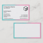 長方形 – 石けんサンドイッチ 名刺 (正面/裏面)