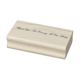 長方形：私たちの来パーティースタンプありがとう ラバースタンプ