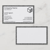 長方形 – 花崗岩 名刺 (正面/裏面)