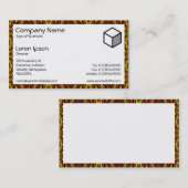 長方形 – 長方形 – ジオメトリック抽象芸術 名刺 (正面/裏面)