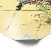 長日本の弓と矢を持つ侍 フォトプリント (角)