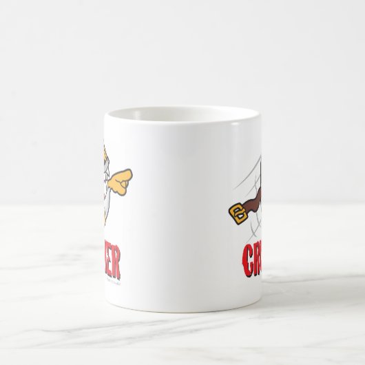 長時間のドライブWinnのための粉砕機の漫画のゴルフ・ボール コーヒーマグカップ (中央)