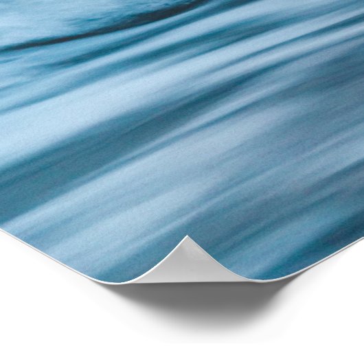 長時間露光の波 ポスター (角)