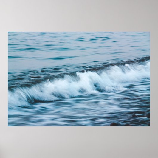 長時間露光の波 ポスター (正面)