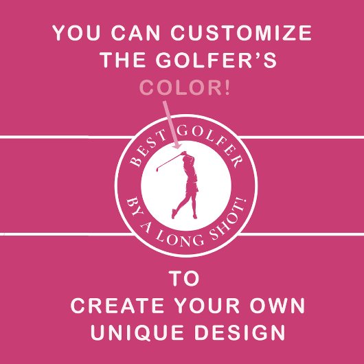 長最高のいショットのレディースピンクのゴルファーモノグラムの ゴルフタオル